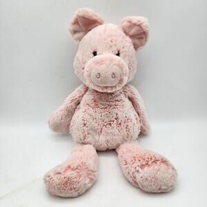 Aurora Pickles Pig Plush 14" Soft Pink Beanie Feet Bent Ears Floppy Stuffed Toy